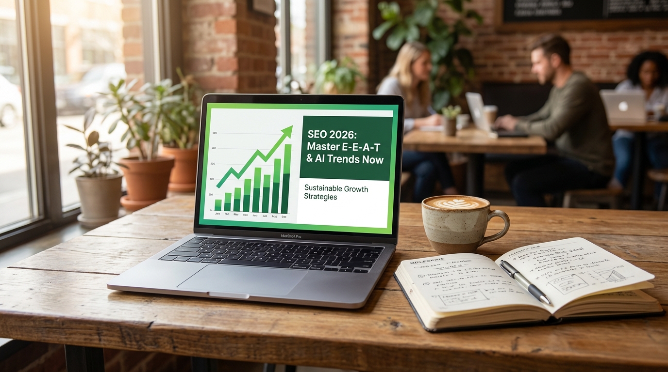 2026 SEO trends: E-E-A-T, AI search, rankings graph