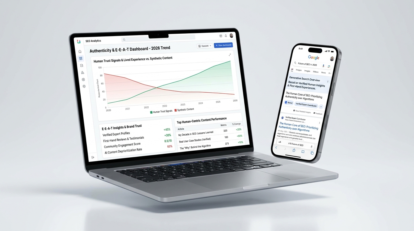 SEO evolution with human expertise over AI in 2026